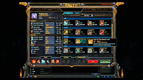 THANATOS BUILD .